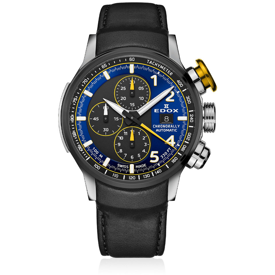 Edox Chronorally Automatic Herrenuhr 01129 TTNJCN BUNJ