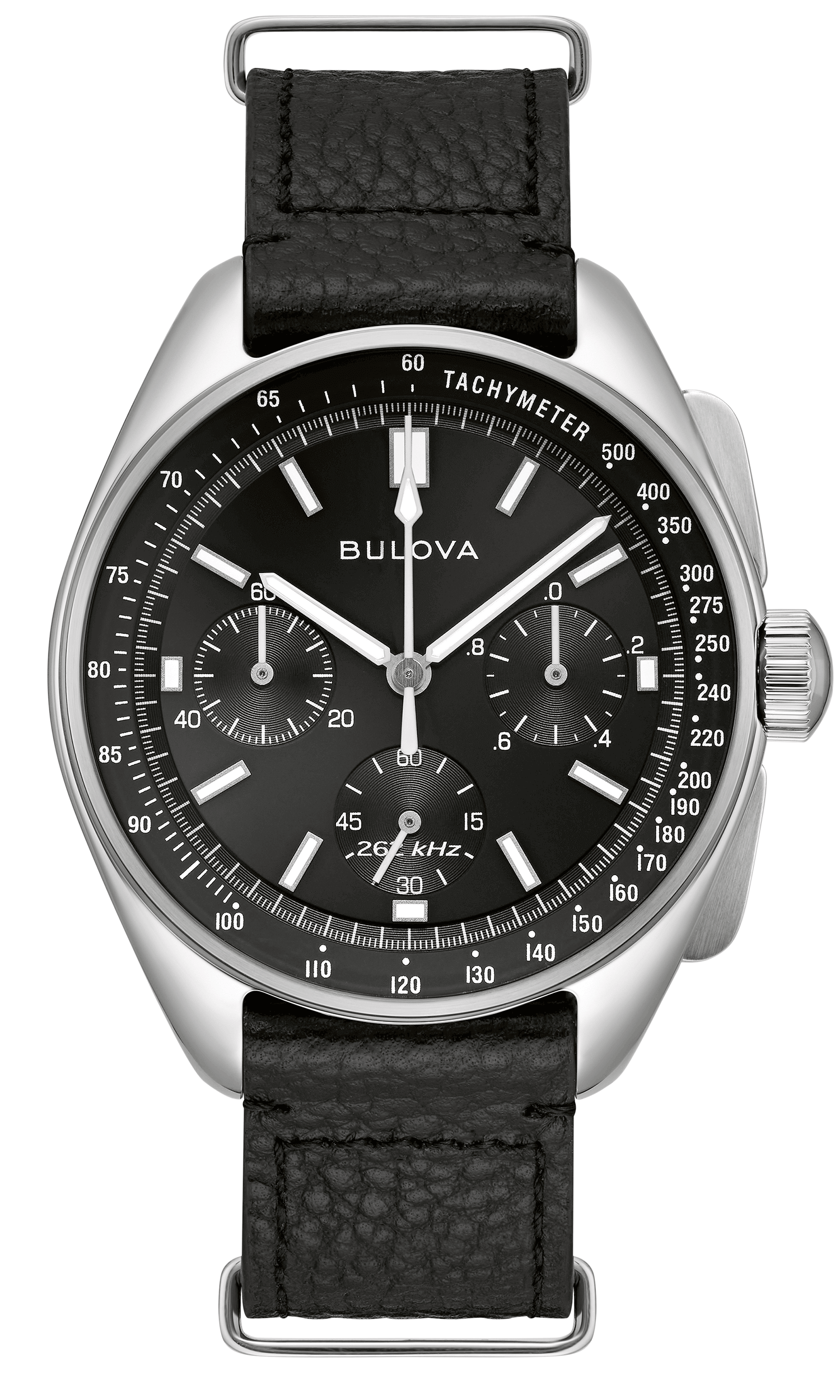 96K111_Bulova_ArchiveSeries_Strap Bulova Lunar Pilot Chronograph 96K111 men's watch with interchangeable strap