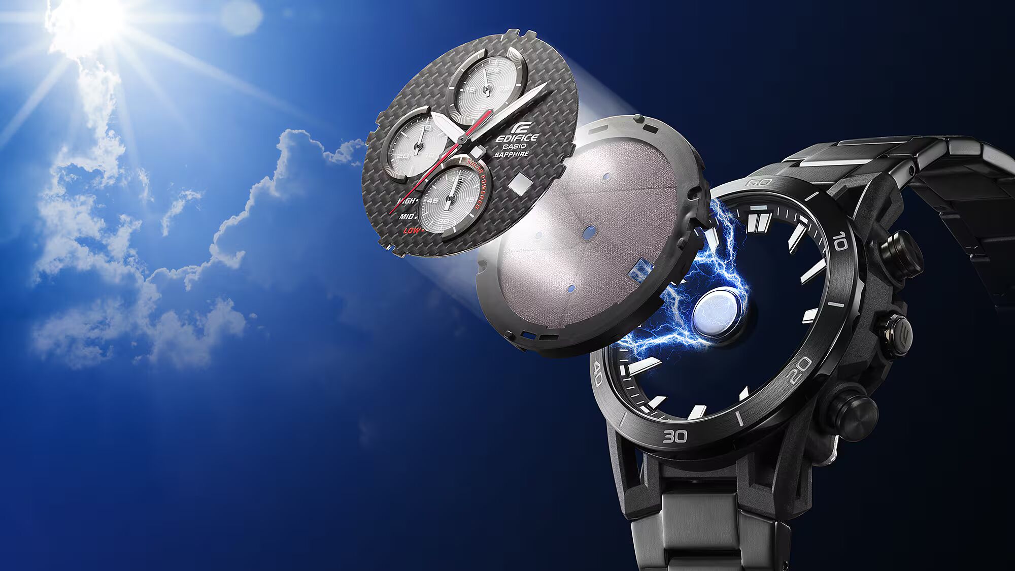 Casio EDIFICE SOSPENSIONE Herrenuhr EFS-S640PB-1AVUEF Casio EDIFICE SOSPENSIONE Herrenuhr EFS-S640PB-1AVUEF