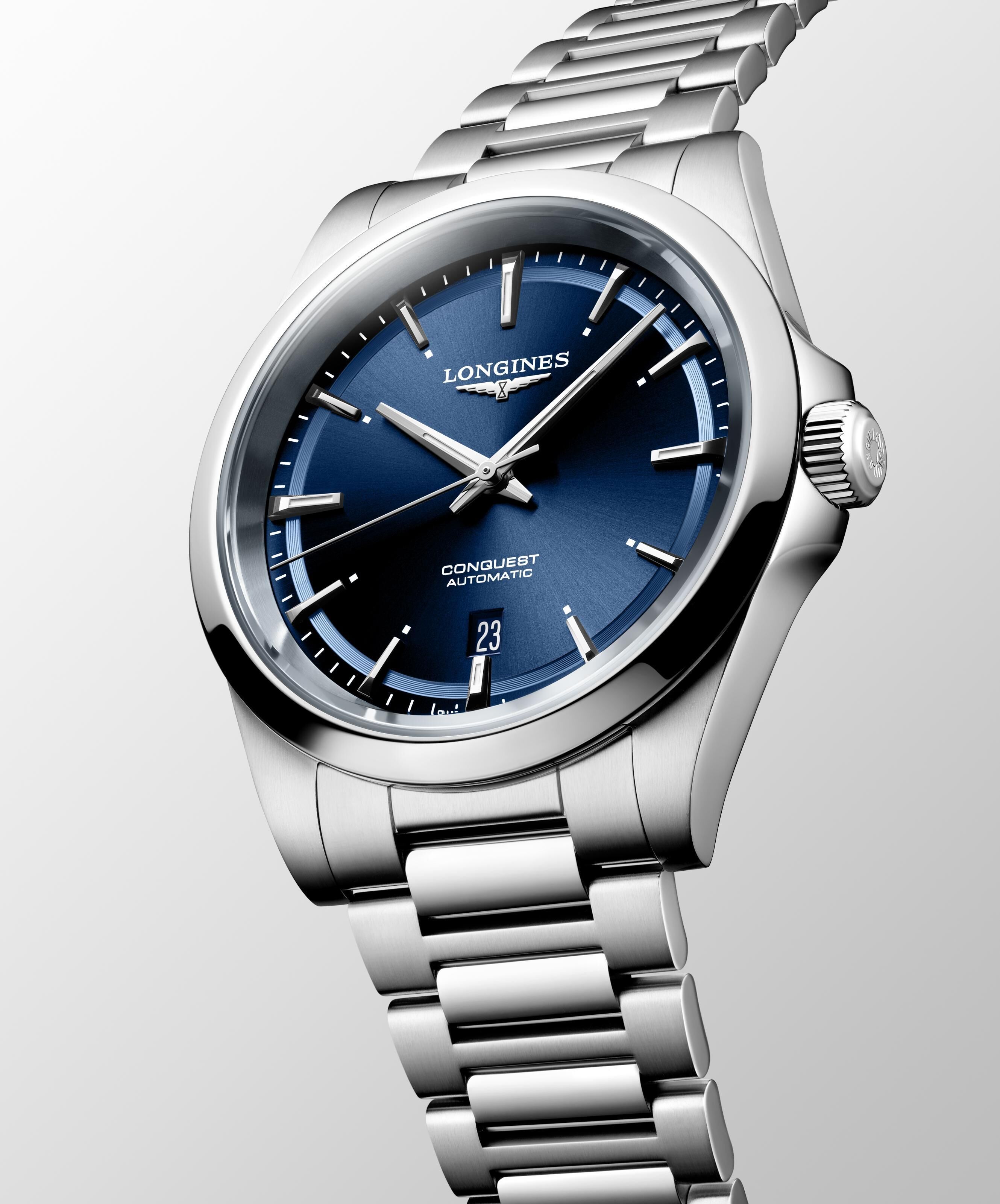 Longines Conquest Herrenuhr blau 41mm L3.830.4.92.6