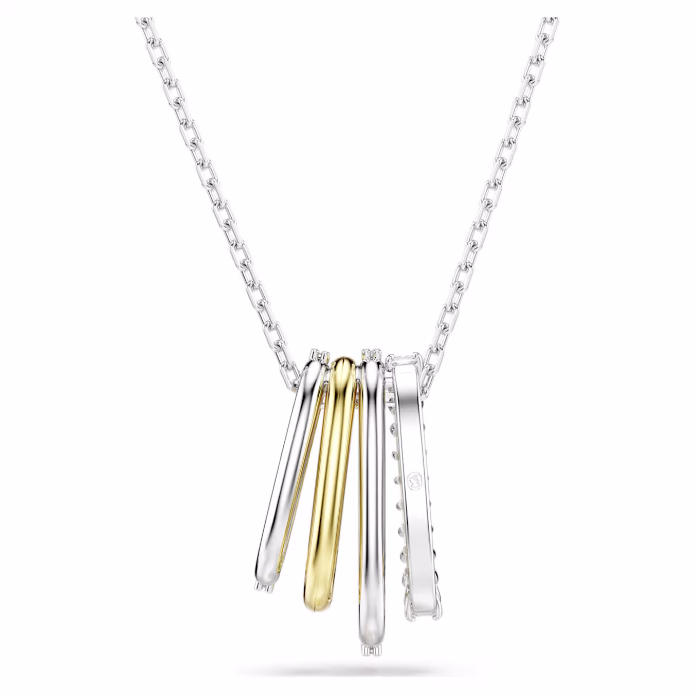 Swarovski  Hyperbola Anhänger Verschiedene Schliffe, Weiß, Metallmix