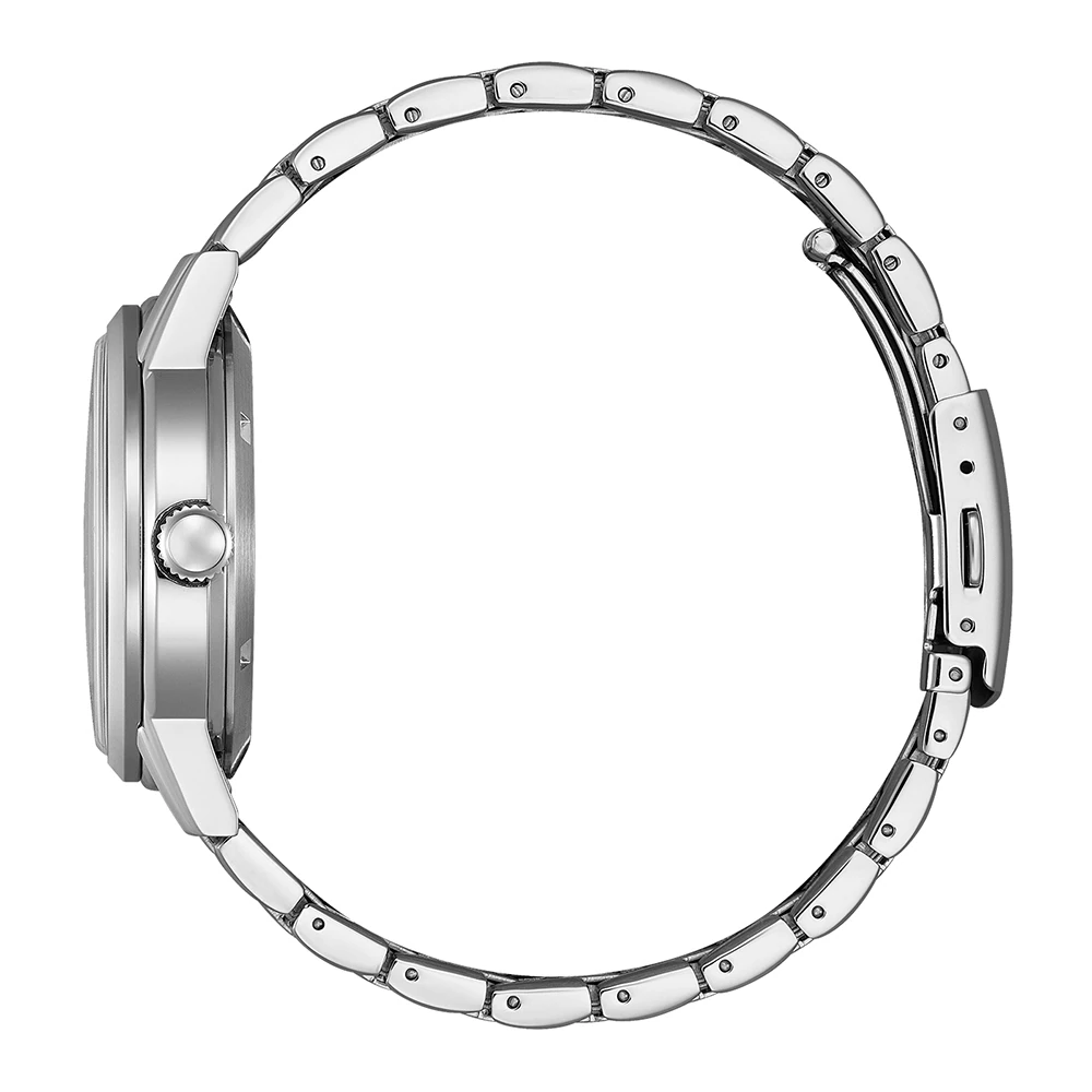 Citizen Automatik Dress Watch Edelstahl weiß, 40mm Herrenuhr NJ0210-56A