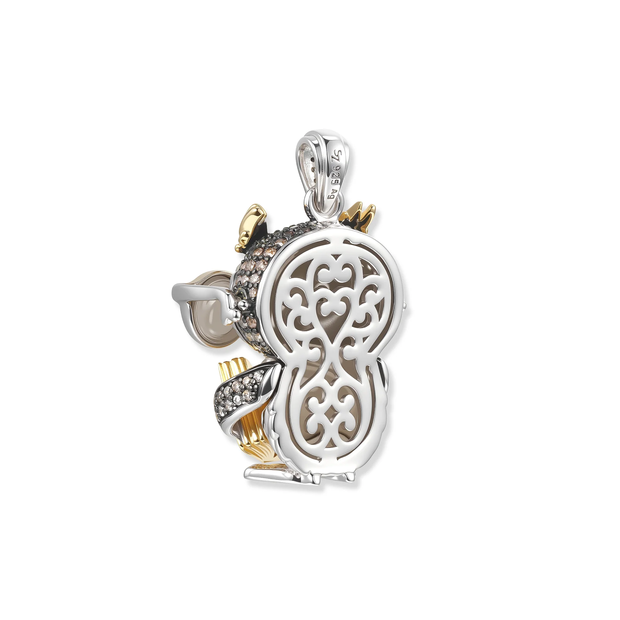 At the time, Dr. Darwin's Owl Pendant, Bicolor Masterpiece of the limited series Roxy and the Friends, Limited Edition