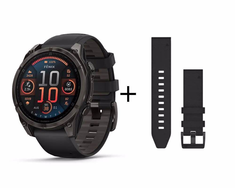 Garmin fēnix® 8 - 47 mm AMOLED Sapphire Black/Carbon Gray Titanium DLC 010-02904-21