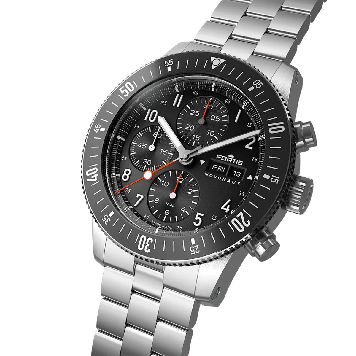 Fortis NOVONAUT N-42 Legacy Men's Watch F2040008 Fortis NOVONAUT N-42 Legacy Men's Watch F2040008