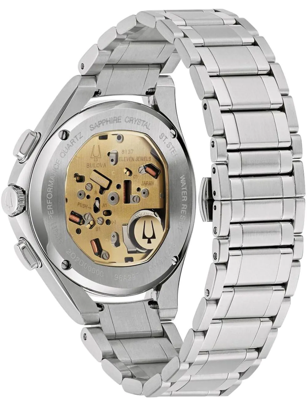 Bulova Herrenuhr Curv Chronograph 96A297