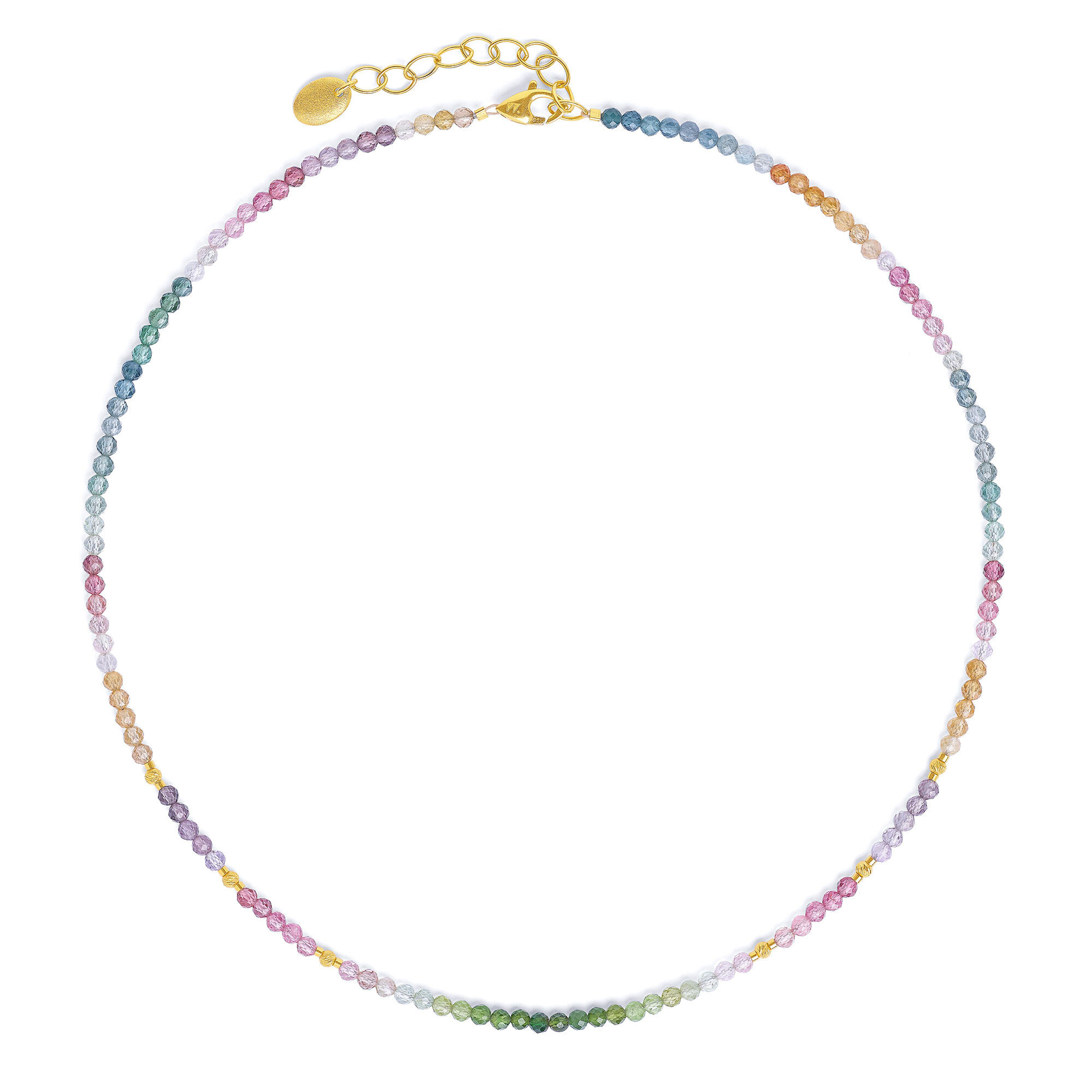 Bernd Wolf Kette Rainbow Designlinie Cleopatra, Turmalin, 41-46cm