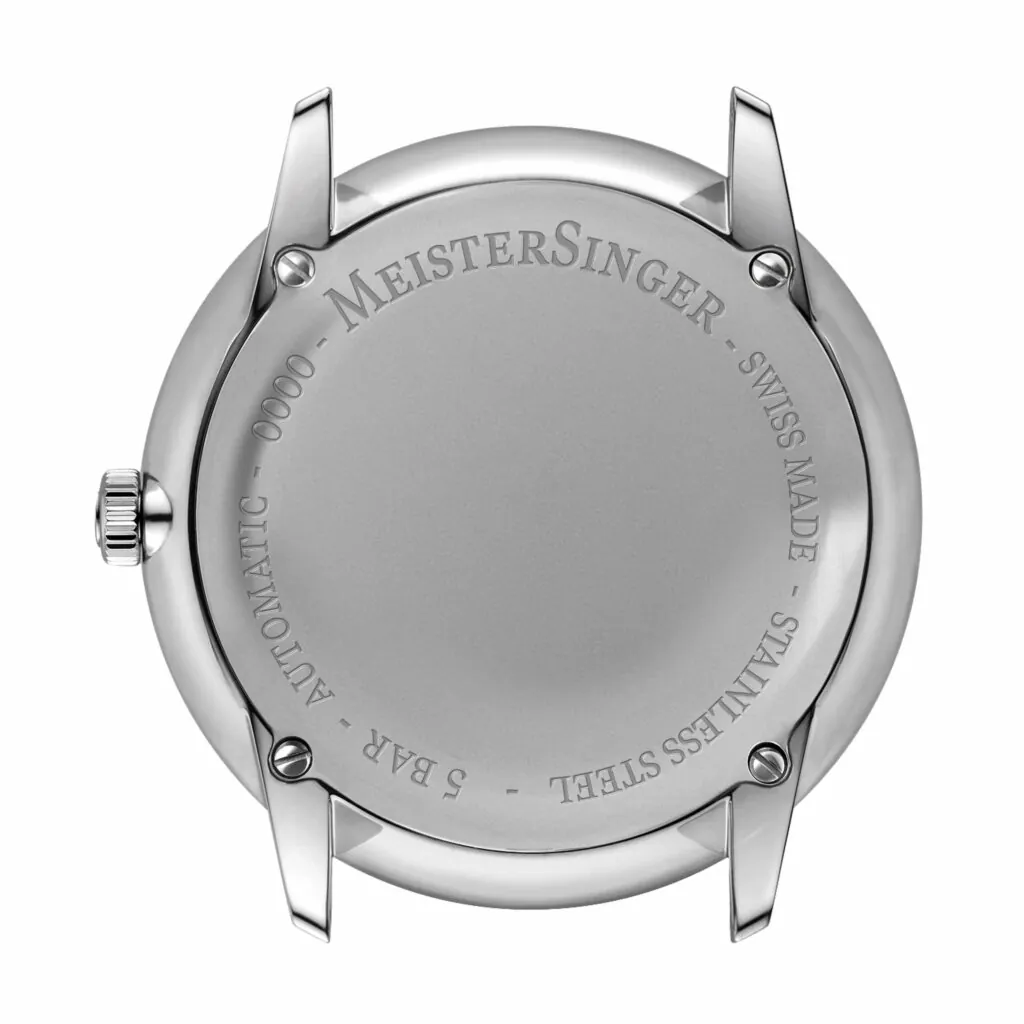 Meister Singer Neo Automatik, Blau, Lederarmband Damenuhr NES908