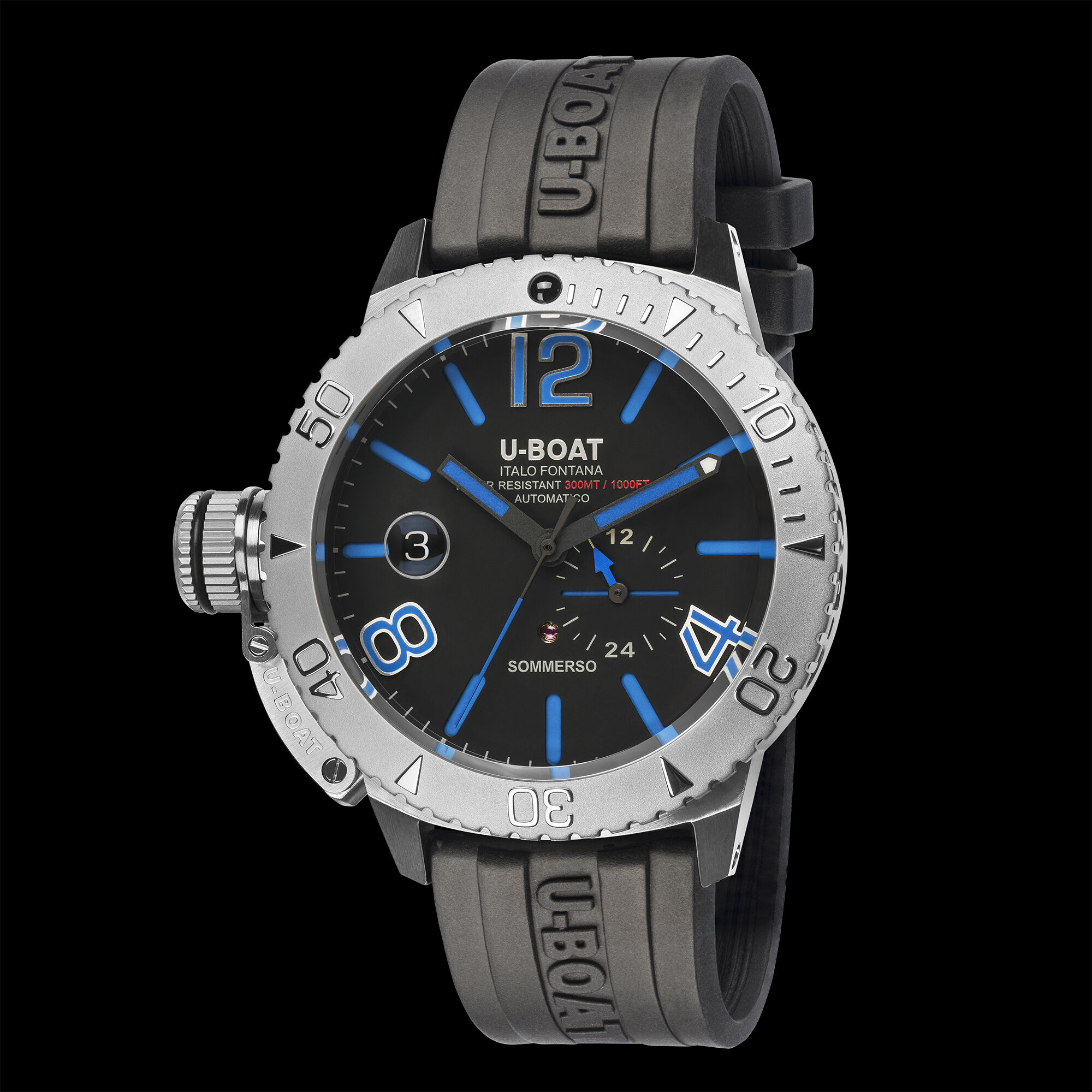 U-BOAT Herren Uhr SOMMERSO BLUE 9014