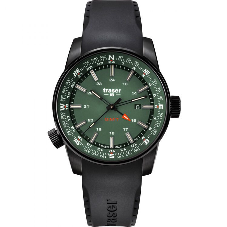 Traser H3 P68 Pathfinder GMT Green Herrenuhr 109744