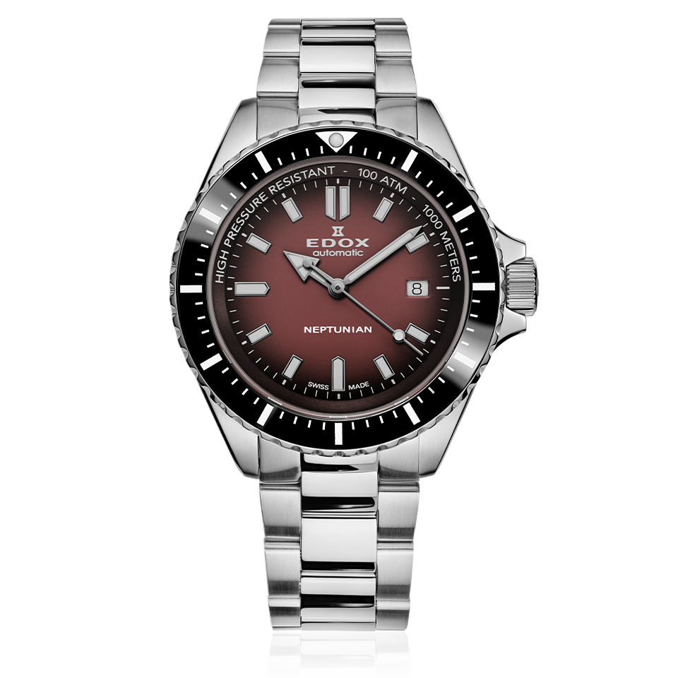 80120-3NM-BRD Edox Neptunian Automatic Herrenuhr 80120-3NM-BRD