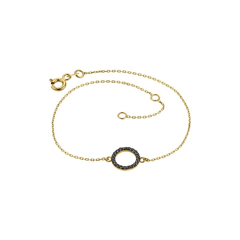 6-209469-001 CEM 333/- Armband Zirkonia schwarz 6-209469-001