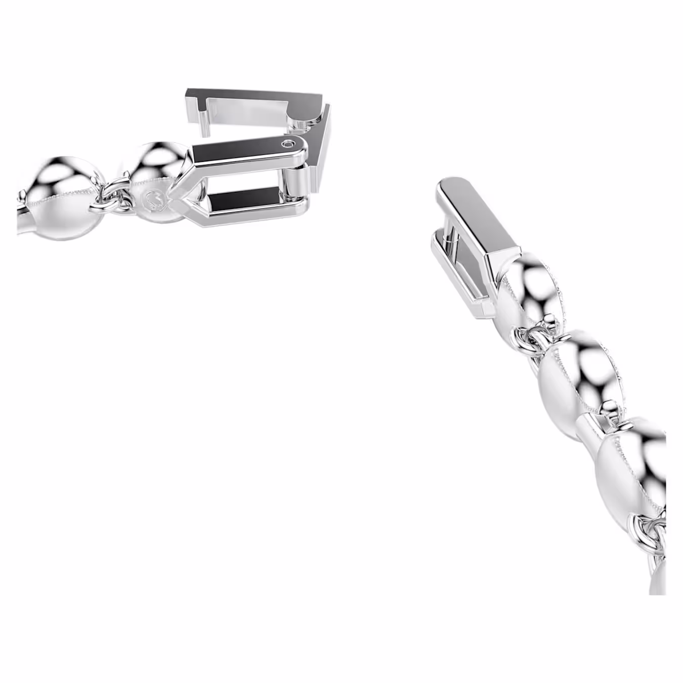 Swarovski Una Angelic bracelet, round cut, blue, rhodium plated