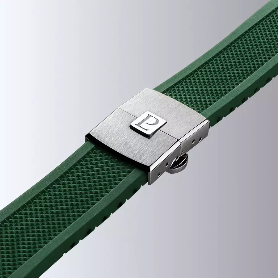 1977 ARSENE Automatique, 41 MM, Cadran Vert, Bracelet Caoutchouc FKM Vert Men's Watch 1977P02177