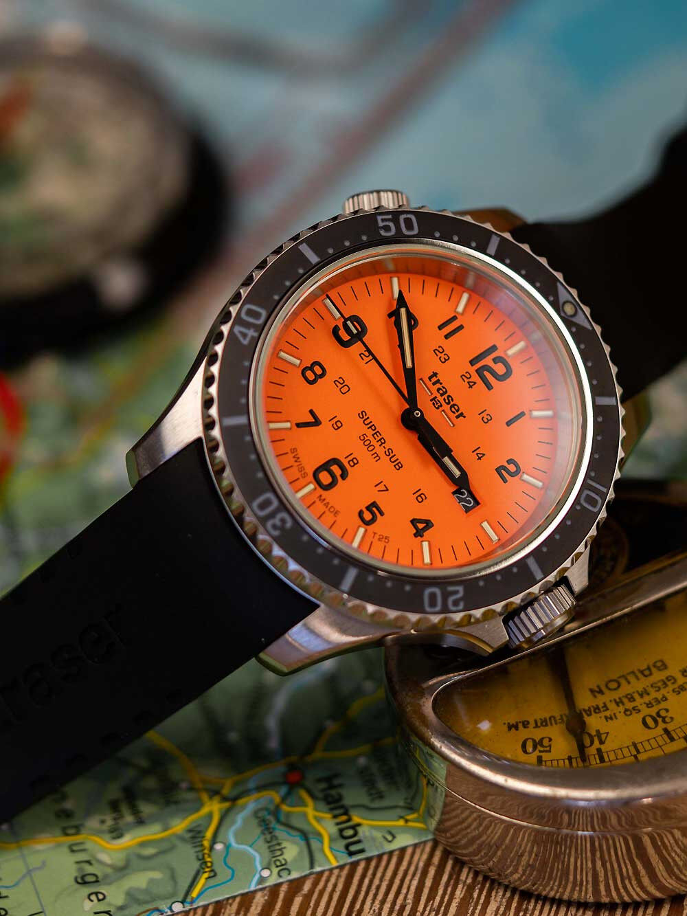 Traser H3 P67 Diver Orange Herrenuhr 109380