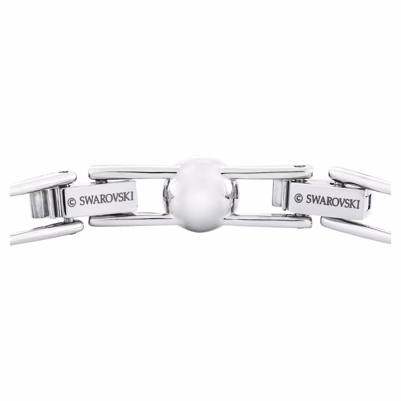 Swarovski Una Angelic Armband Rundschliff, Klein, Weiß, Rhodiniert