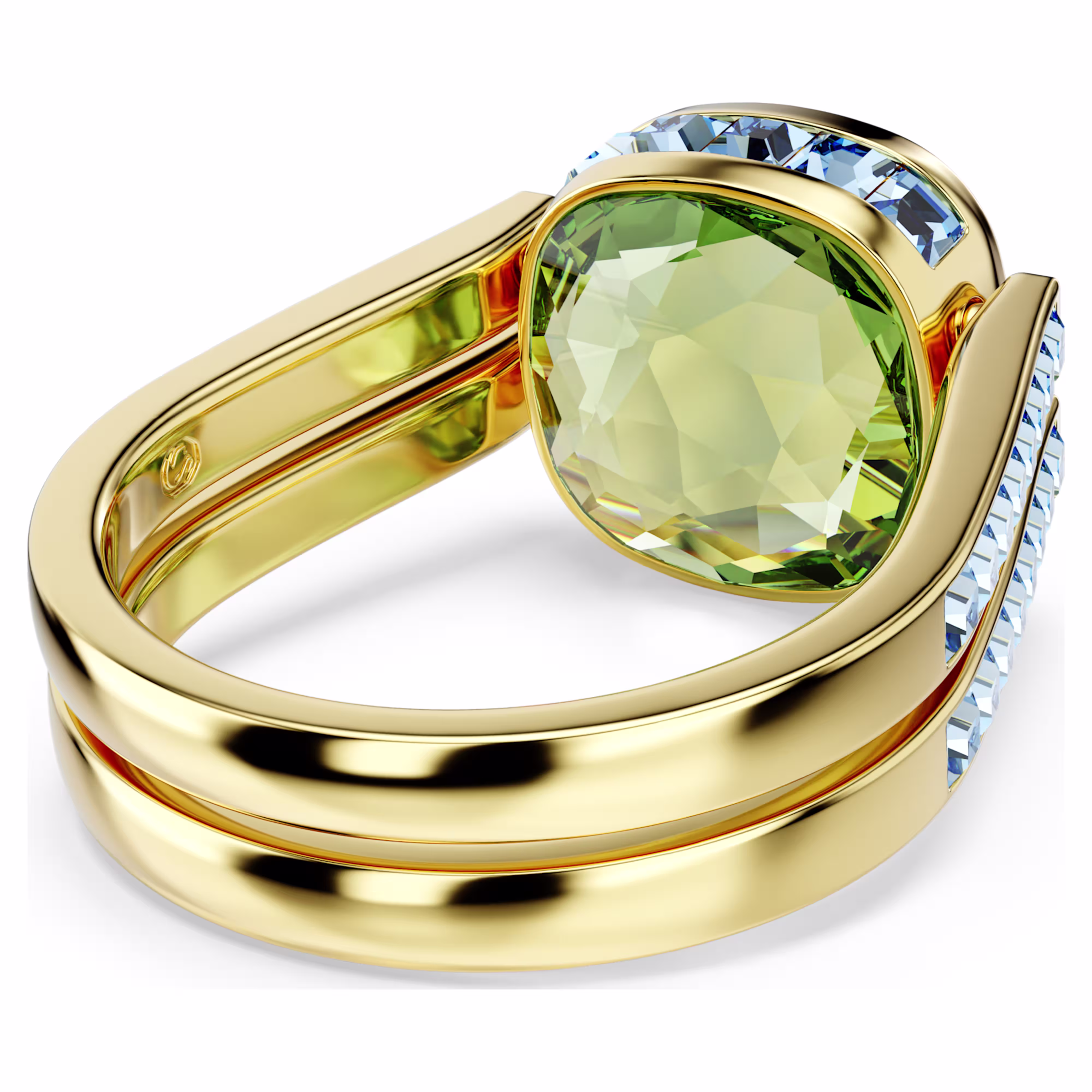 Swarovski Chroma Ring Kissenschliff, Mehrfarbig, 18k vergoldet, Gr. 55