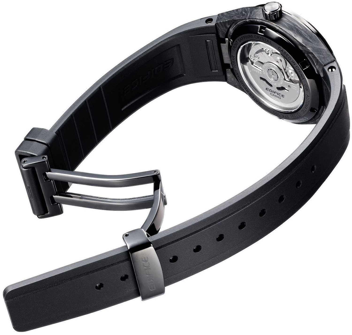 Casio Forged Carbon Automatic Men's Watch EFK-100XPB-1A Casio Forged Carbon Automatic Men's Watch EFK-100XPB-1A