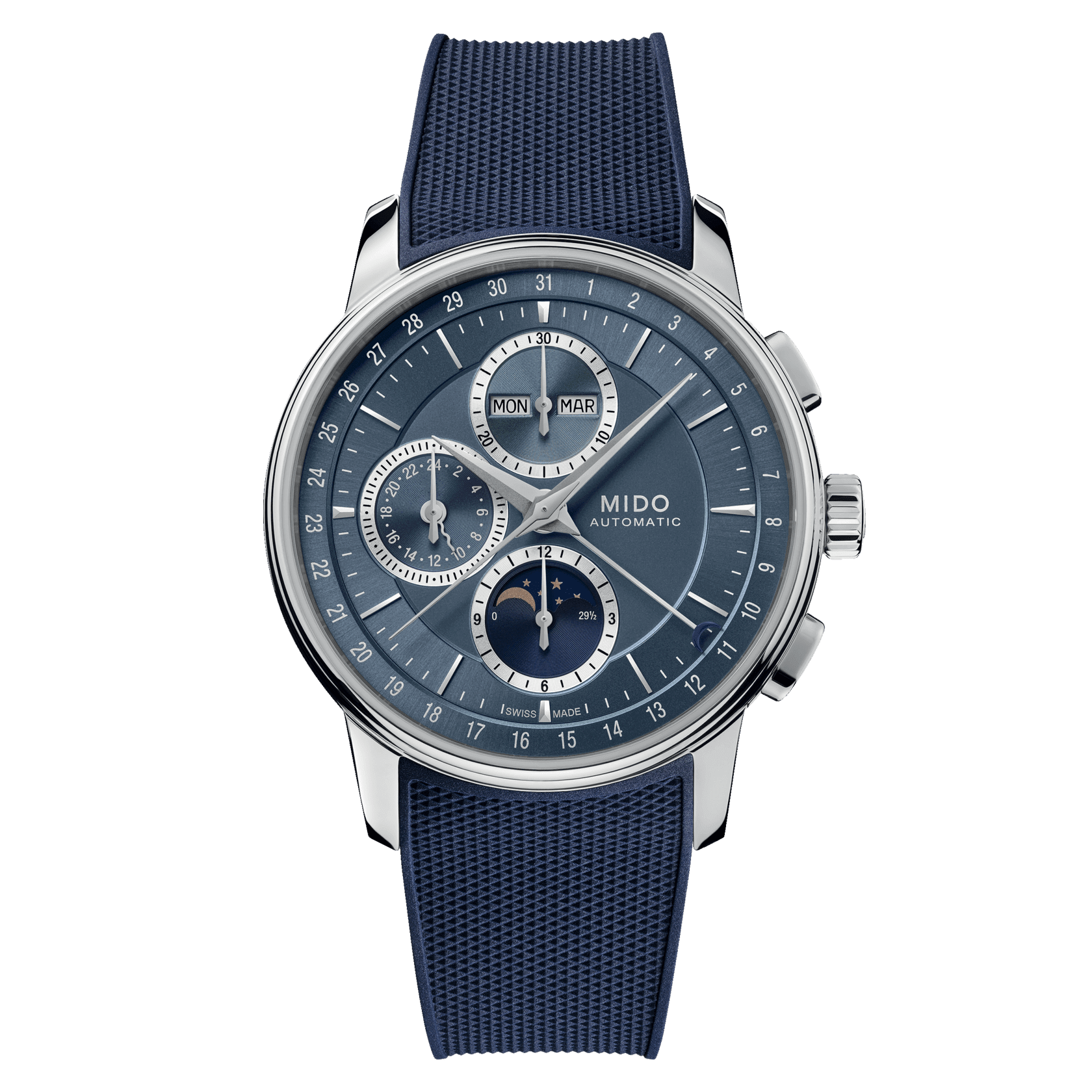M027-625-17-041-00_0_front_1_1 Mido Baroncelli Chronograph Moonphase M027.625.17.041.00 Herrenuhr