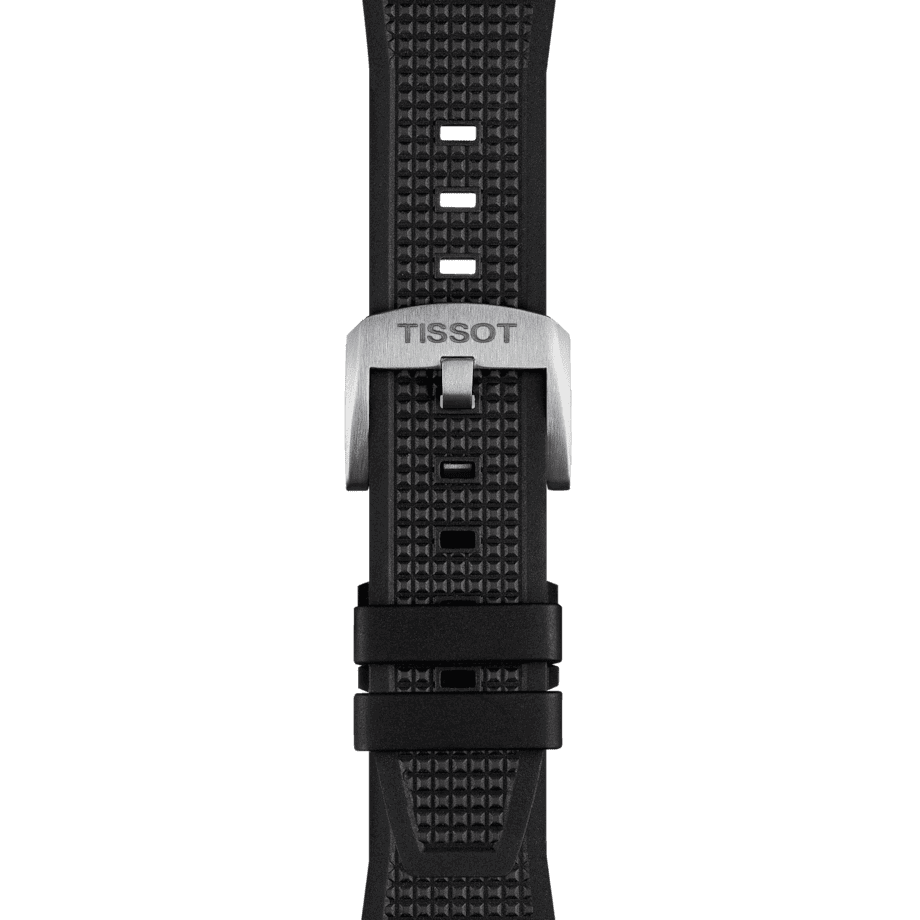 Tissot Ersatzarmband Kautschuk schwarz 12 mm für PRX Modelle mit 40 mm Durchmesser