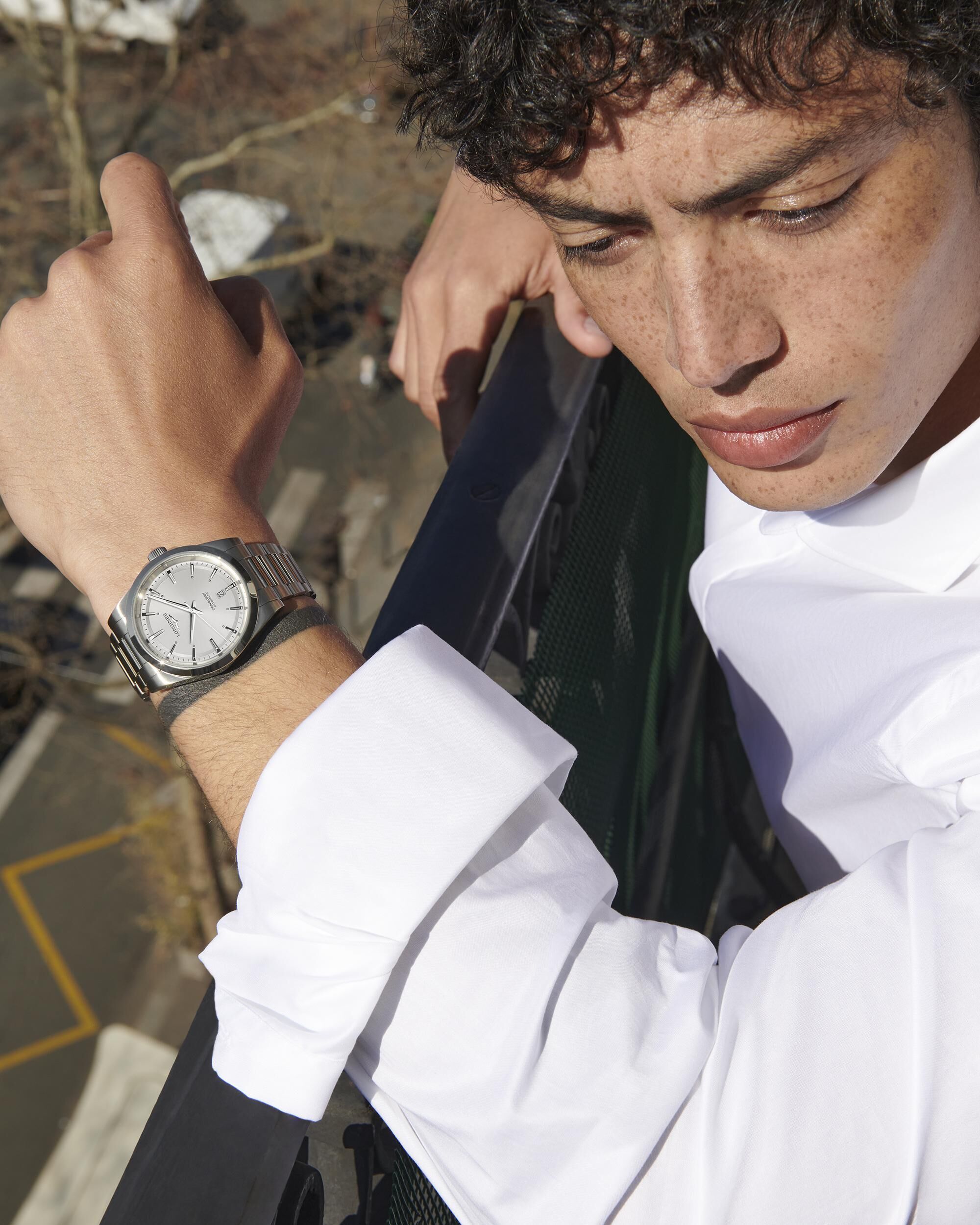 Longines Conquest 41mm silber Automatik Herrenuhr L3.830.4.72.6