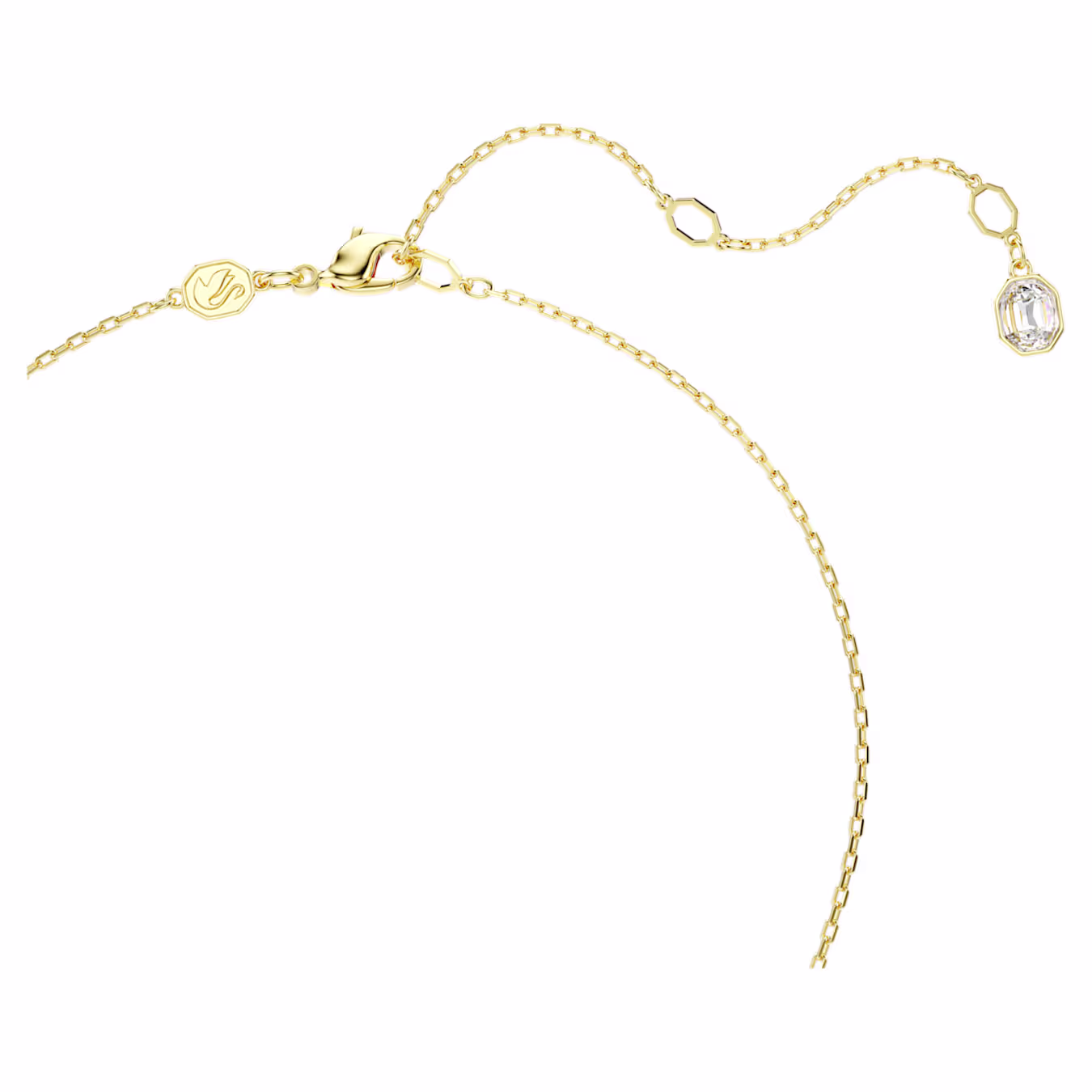 Swarovski  Idyllia Y-Anhänger Verschiedene Schliffe, Blume, Mehrfarbig, 18k vergoldet