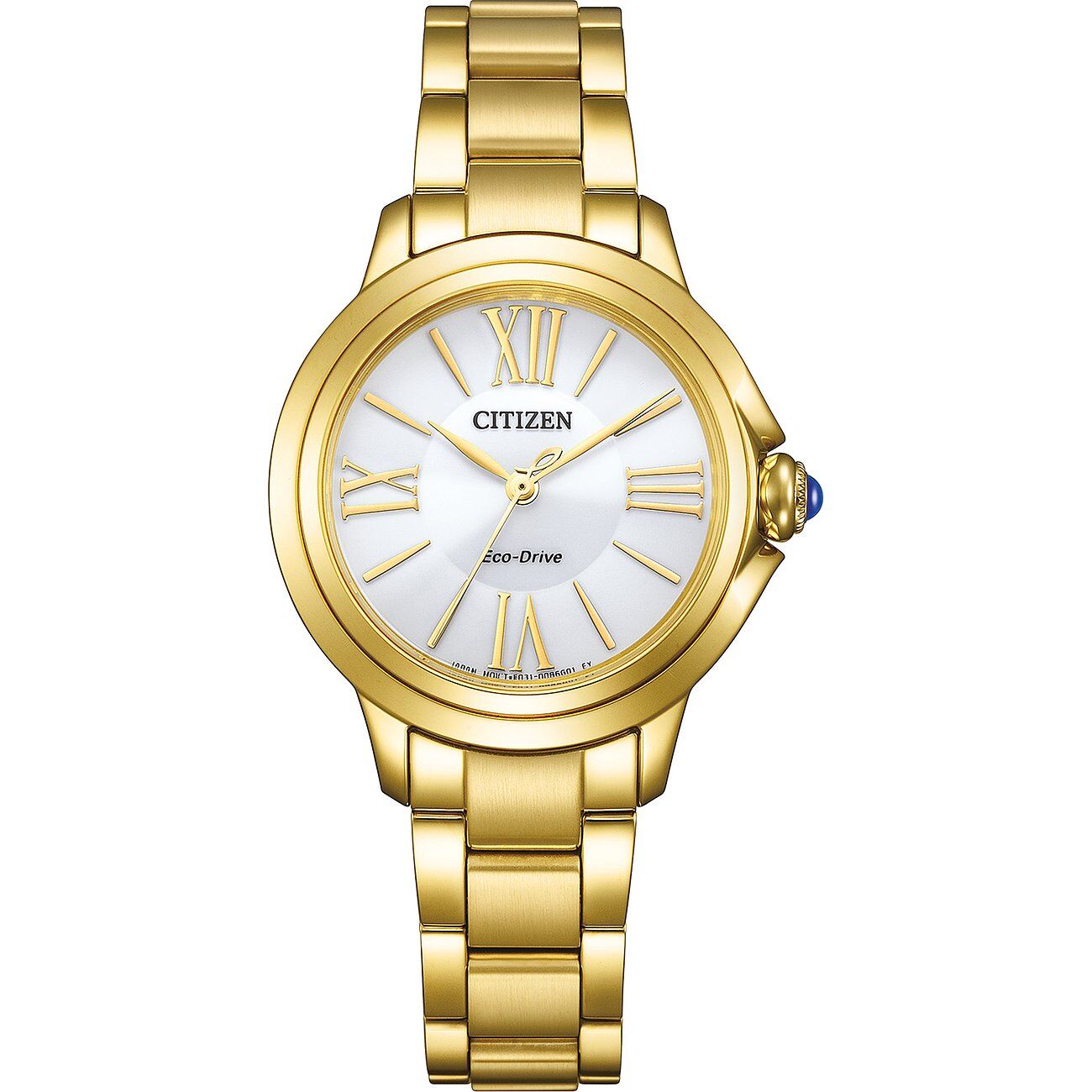 Citizen L, Eco-Drive, Analog Quartz, White Dial Ladies' Watch EM1162-52A