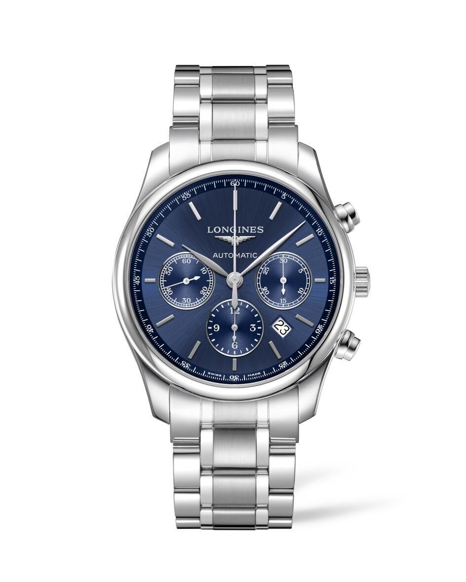 Longines Master Collection Chronograph Blau Edelstahl Herrenuhr L2.759.4.92.6