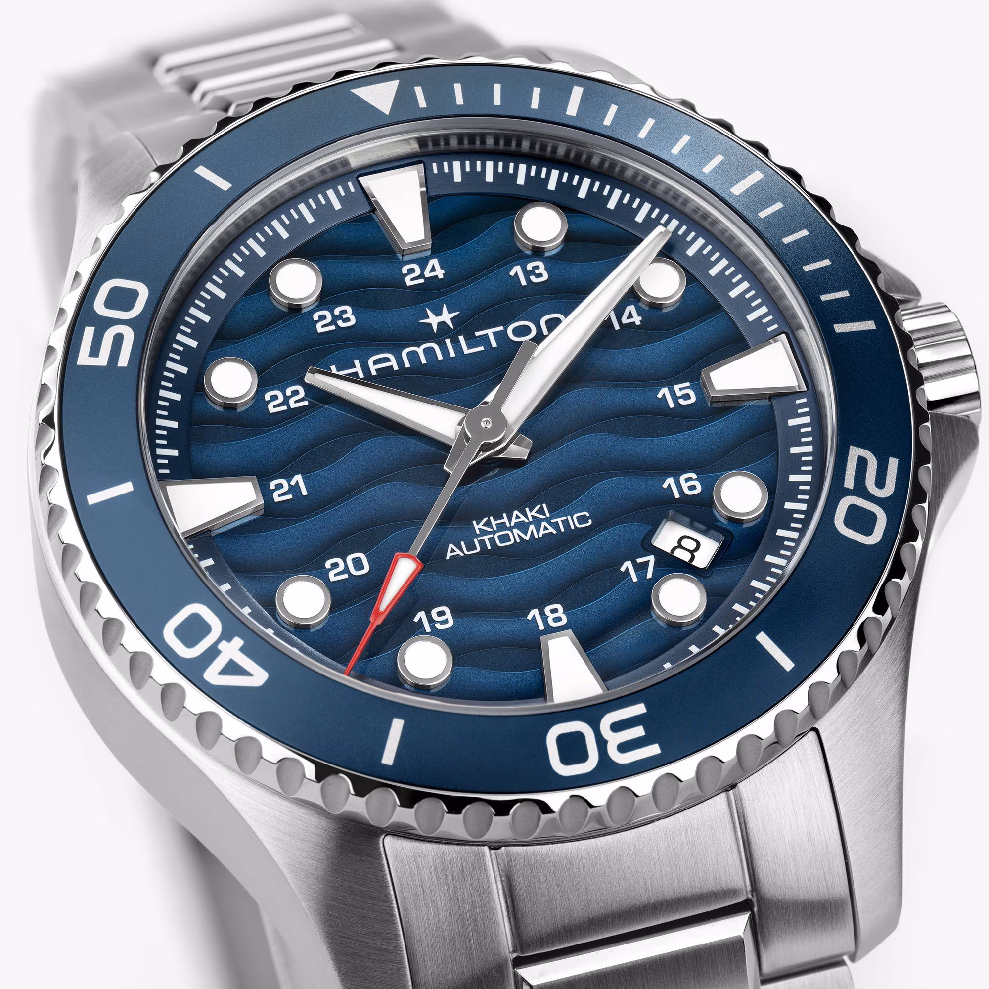 Hamilton Khaki Navy Scuba Auto 40 mm, Blue, 80 Hour Power Reserve Men's Watch H82425140