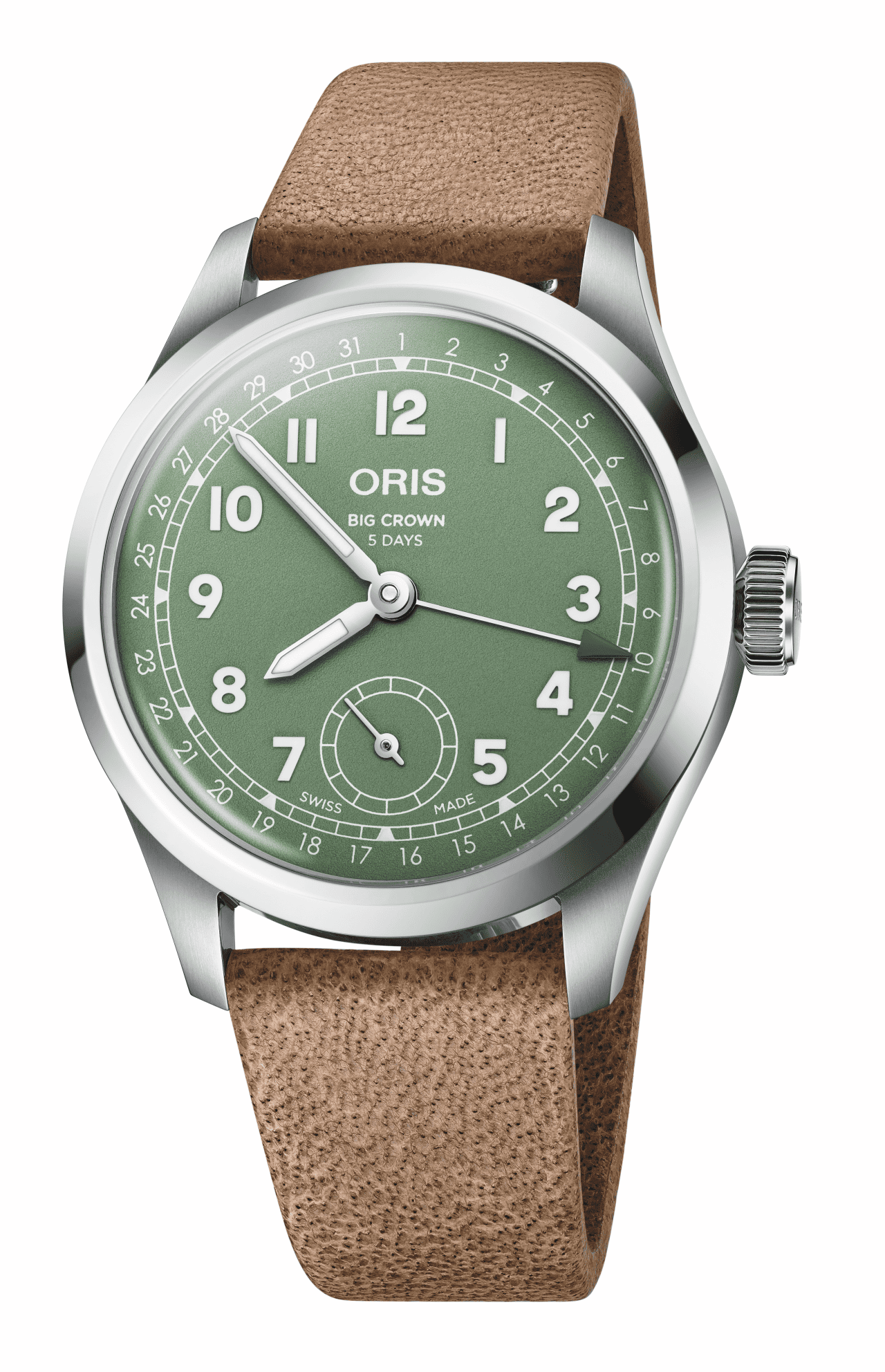 Oris Big Crown Pointer Date Calibre 403 40mm Grün Herrenuhr 01 403 7799 4067-07 6 20 09FC