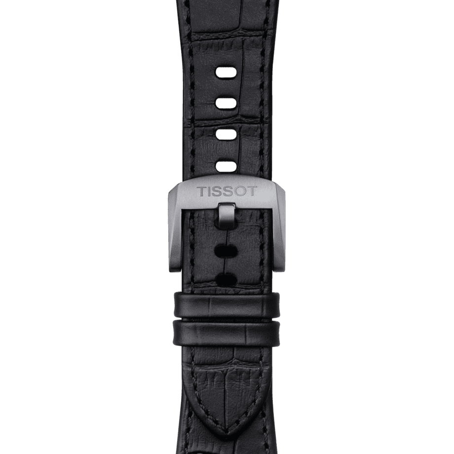 Tissot Ersatzarmband Leder schwarz 12 mm für PRX Modelle mit 40 mm Durchmesser