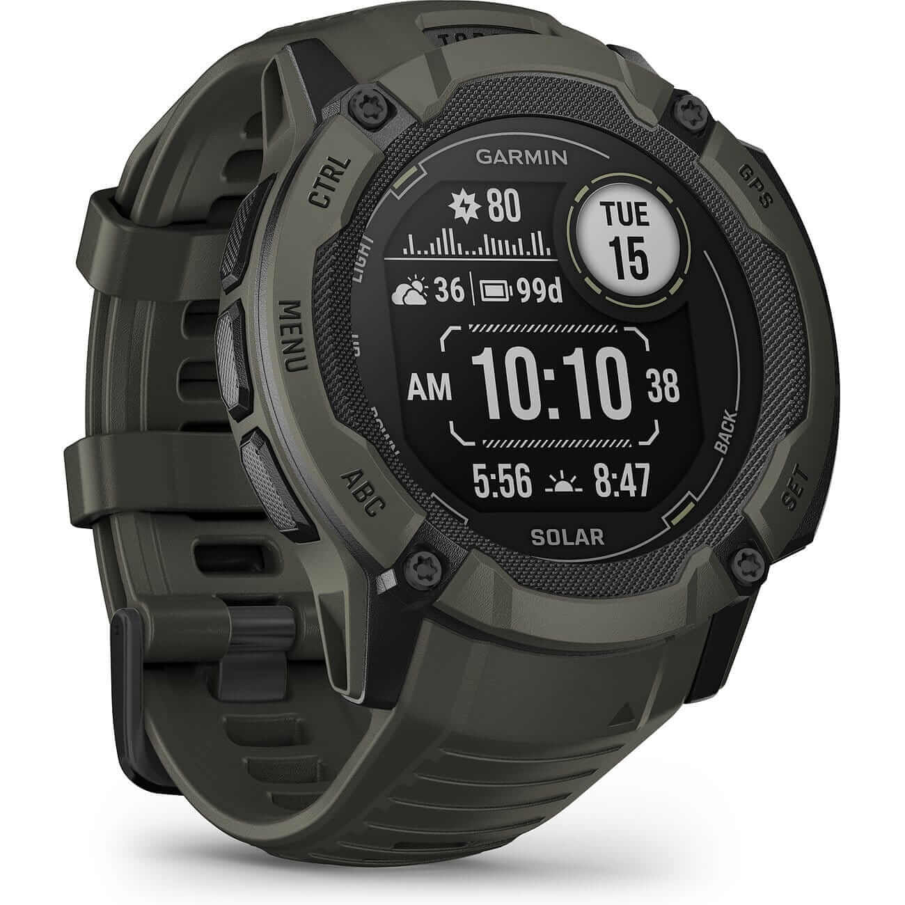 Garmin Instinct 2X Solar Moosgruen Herrenuhr 010-02805-05