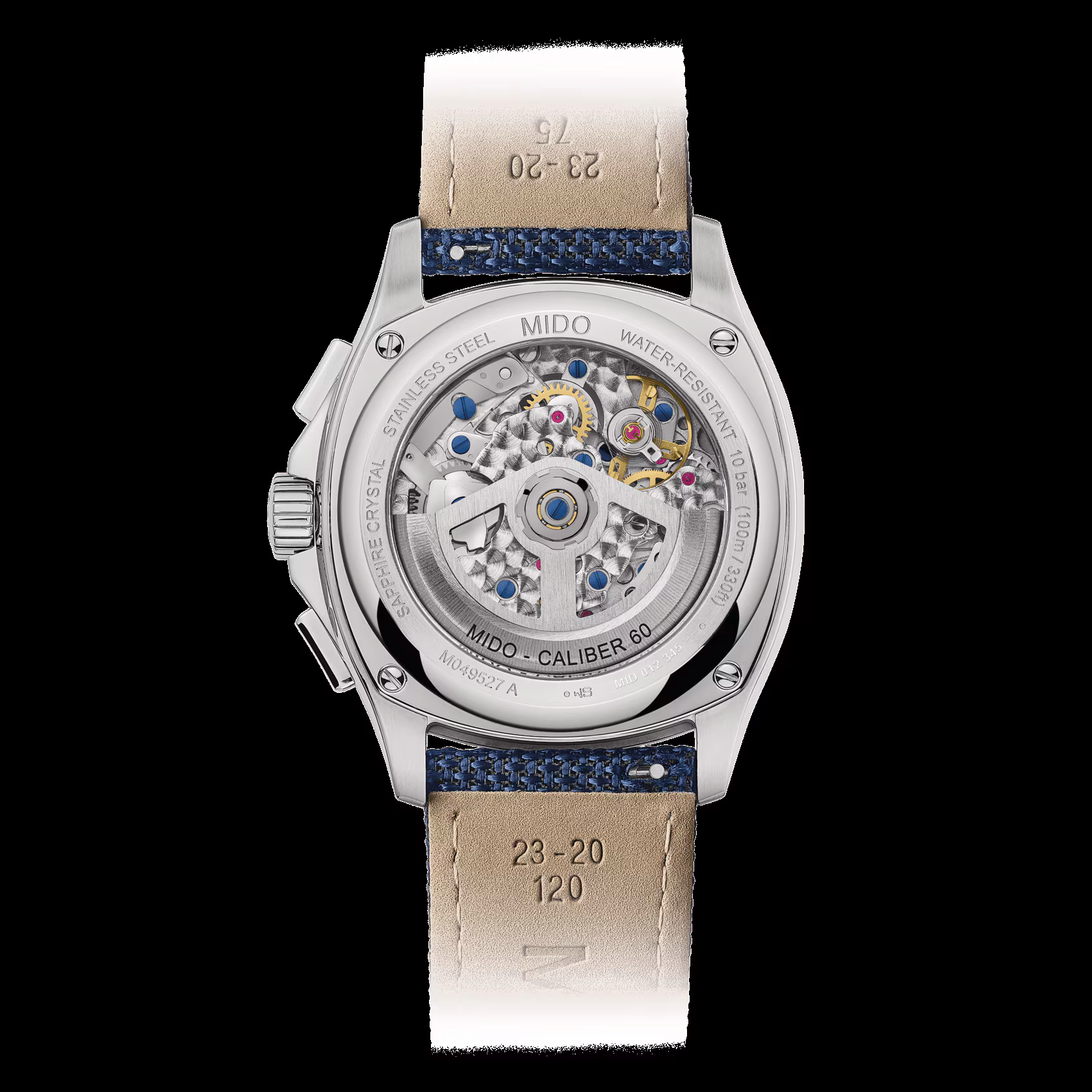 Mido Multifort TV Chronograph Blue with additional strap Men's watch M049.527.11.041.00