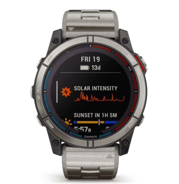 Garmin QUATIX 7X – Solar Edition men's watch with silicone replacement strap 010-02541-61