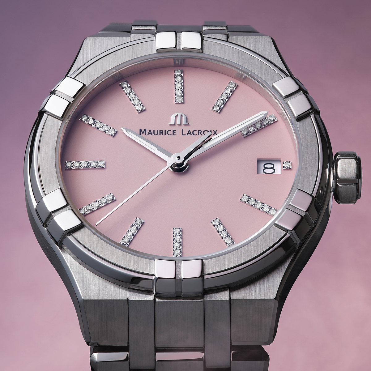 Maurice Lacroix AIKON QUARTZ COLOURS EDITION Damenuhr AI1106-SS002-550-1