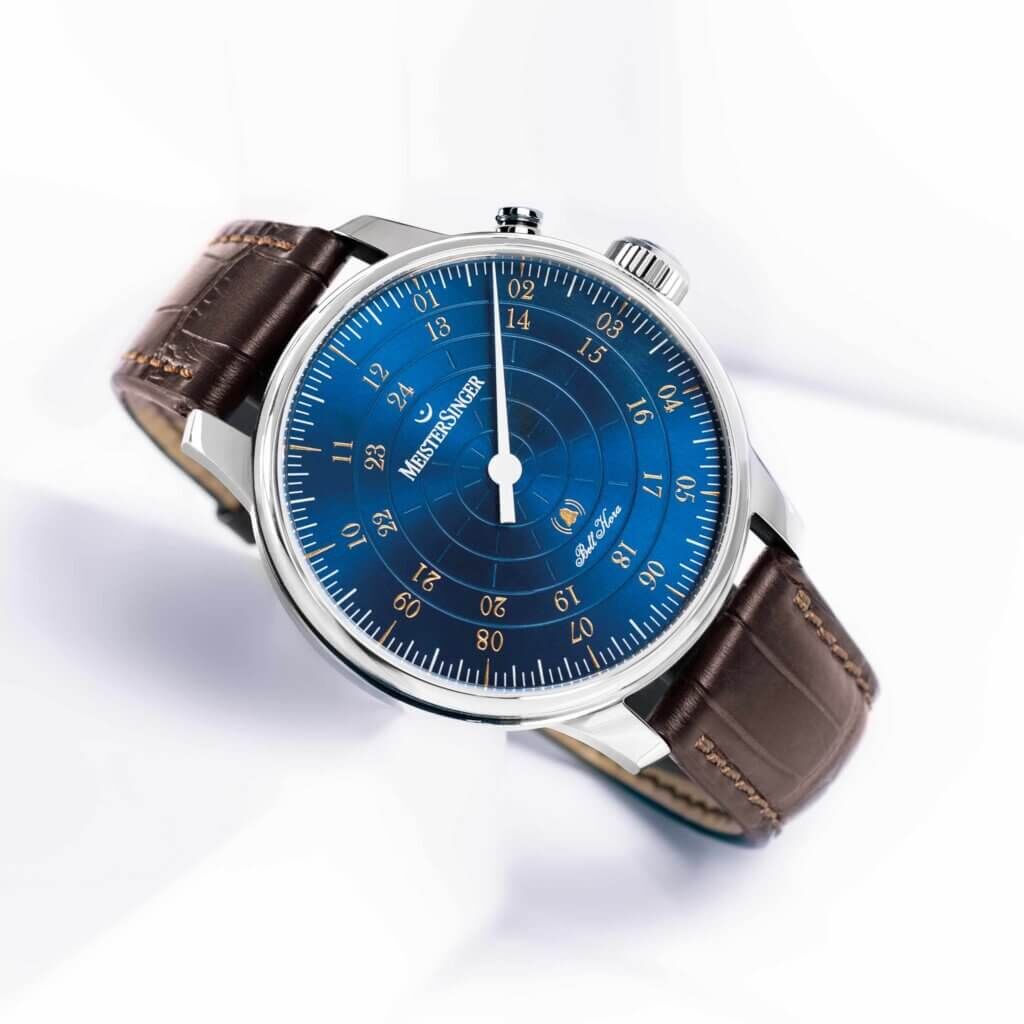Bell-Hora-Mittelblau-1024x1024 Meister Singer Bell Hora Automatik Herrenuhr BHO918G
