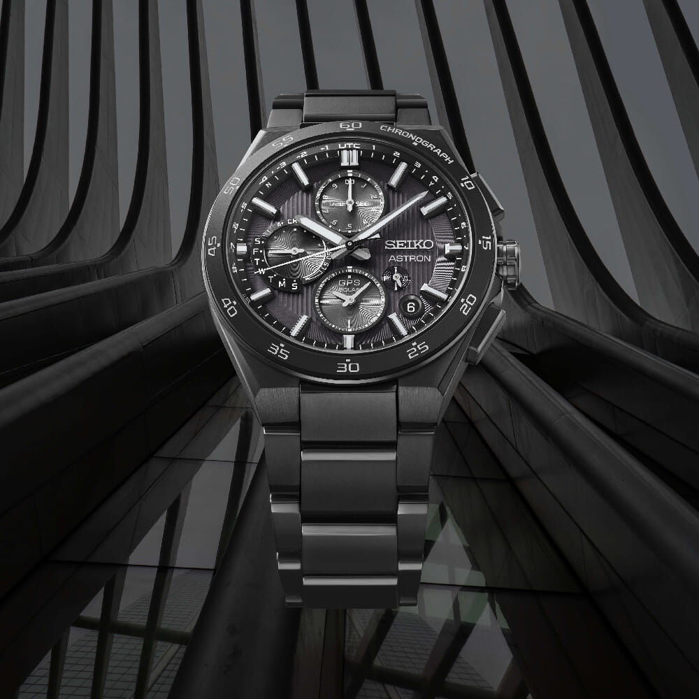 Herren-Astron-Quarz-GPS-Solar-Uhr-5X83 Seiko Seiko Astron GPS Solar Dual Time Chronograph Men's Watch SSH155J1