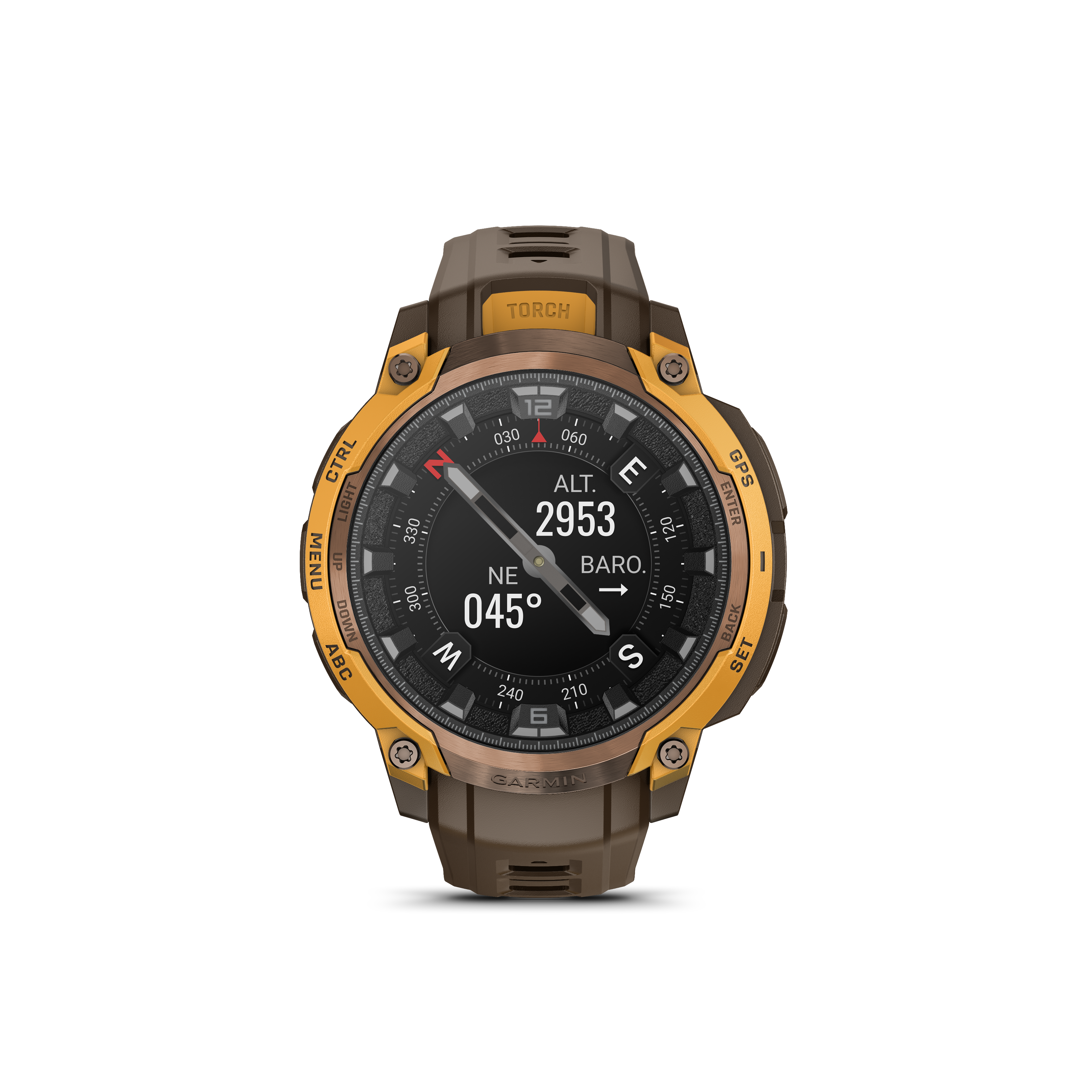 Garmin Instinct® Crossover AMOLED
Bronze/Sunburst Herrenuhr 010-03398-01
