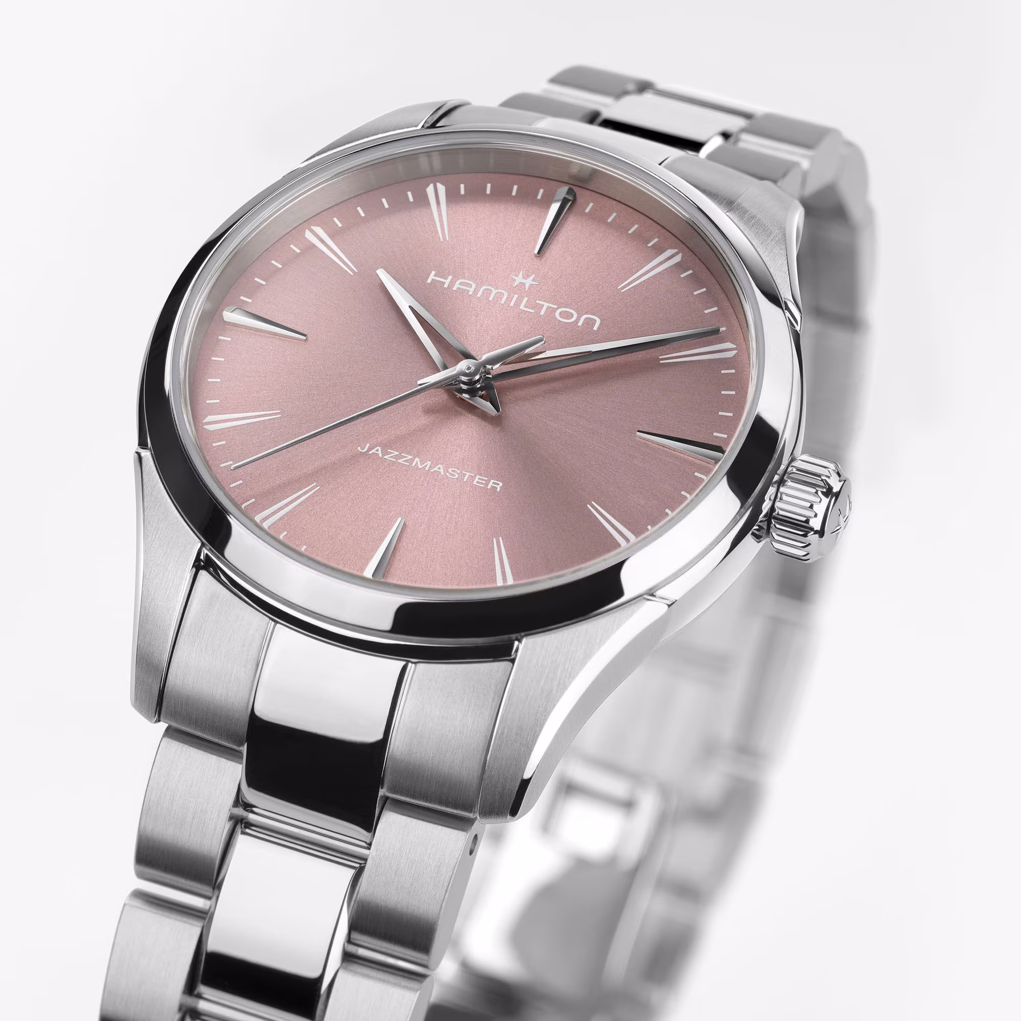 Hamilton Jazzmaster Quartz 32 mm Rosa Damenuhr H32301171