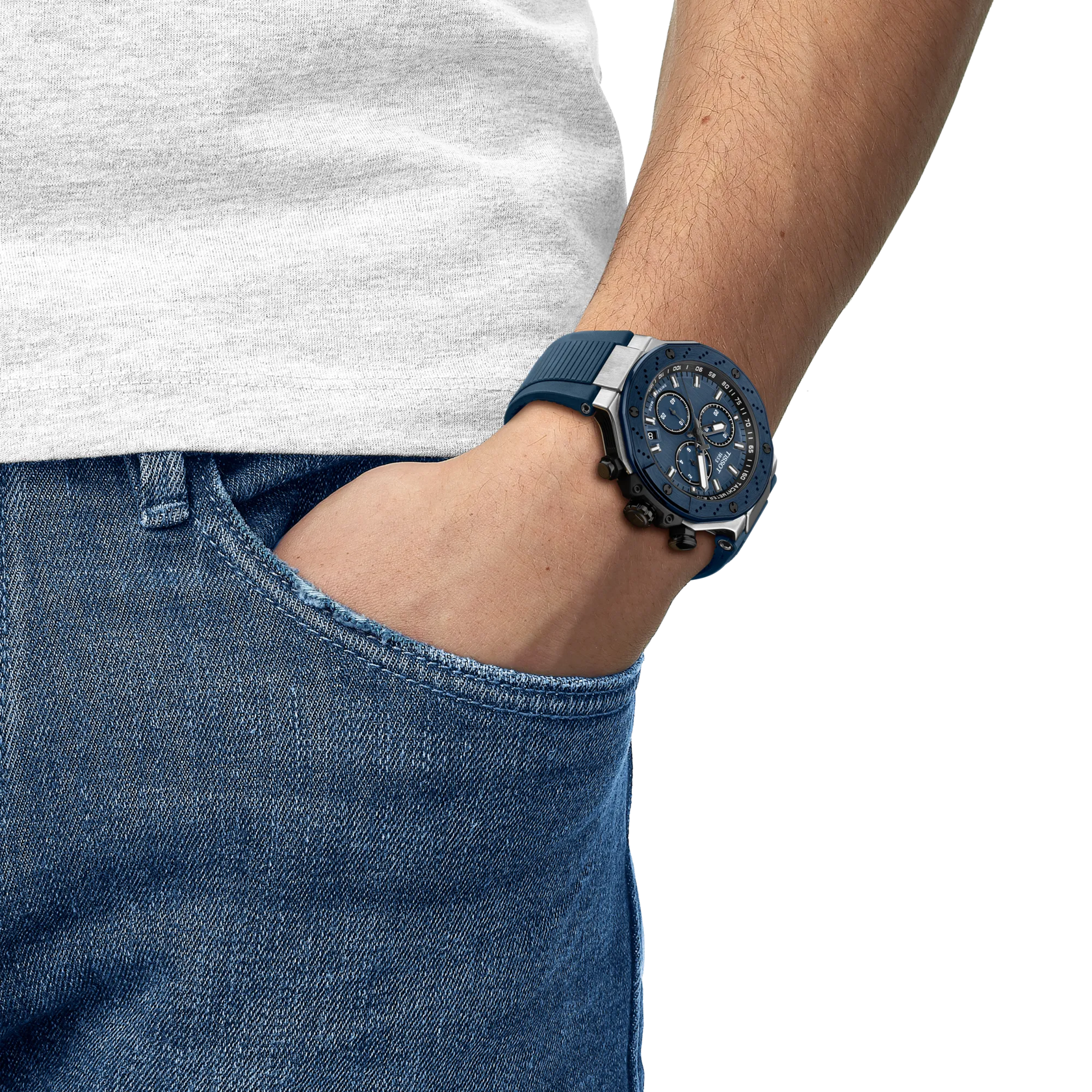 Tissot T-Race Swiss Made Quarzwerk, 45mm, Blau Herrenuhr T141.417.27.041.00